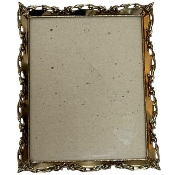 Regency Ornate Picture Frame 8x10 Photo Gold Metal VTG Decorative Scroll Design - Picture 8 of 13